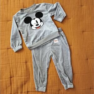 Disney Mickey Mouse Velour Pants and Top Set